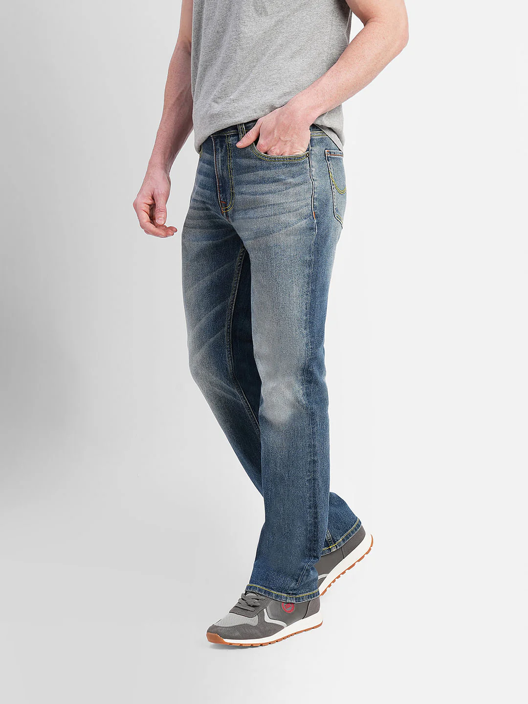 Blue High Rise Washed Ray Bootcut Jeans - Image 3