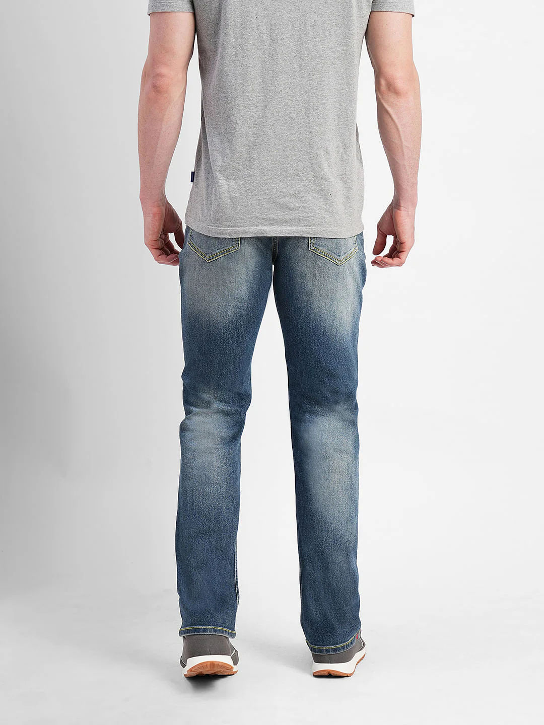 Blue High Rise Washed Ray Bootcut Jeans - Image 4