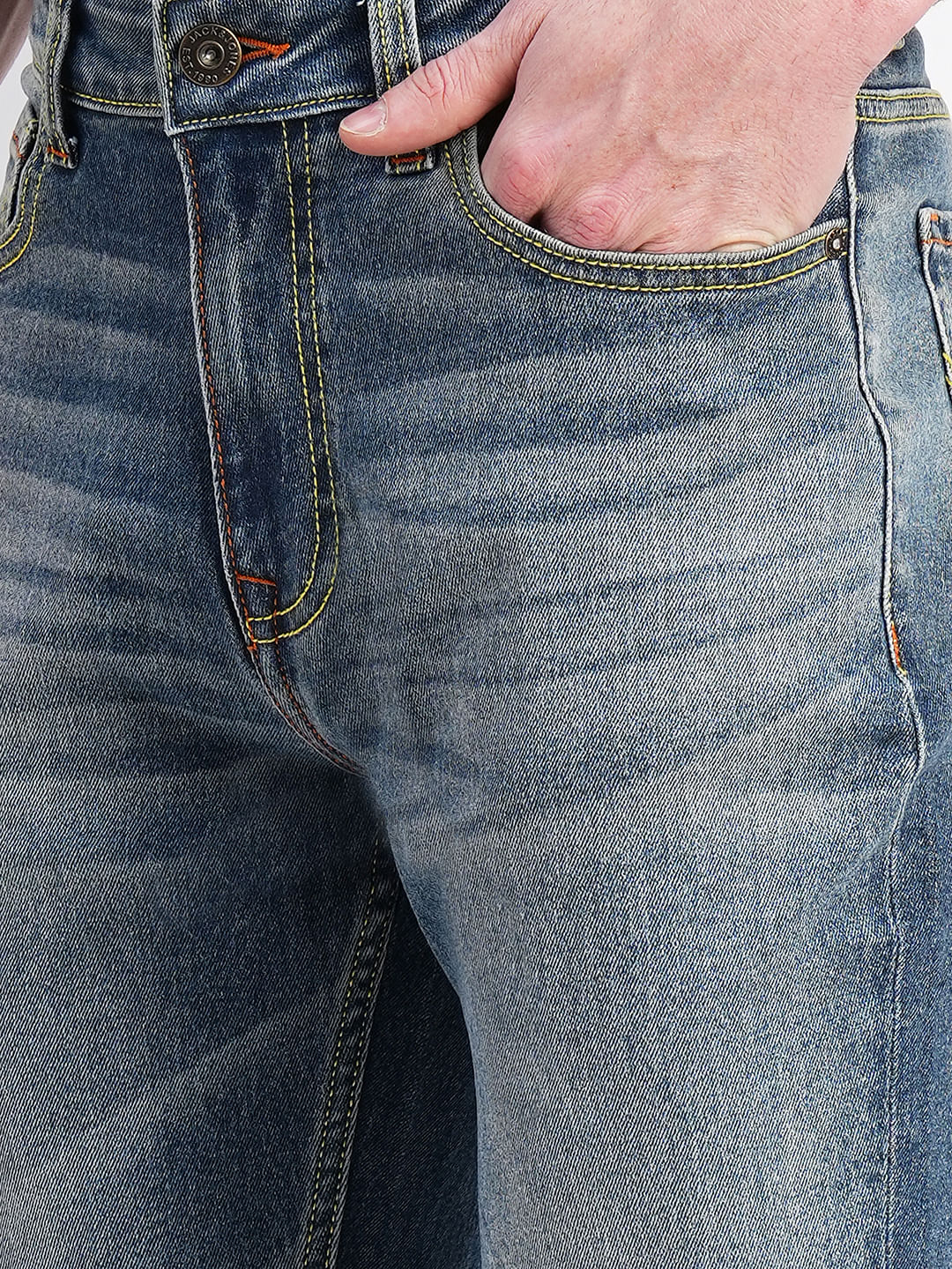 Blue High Rise Washed Ray Bootcut Jeans - Image 5