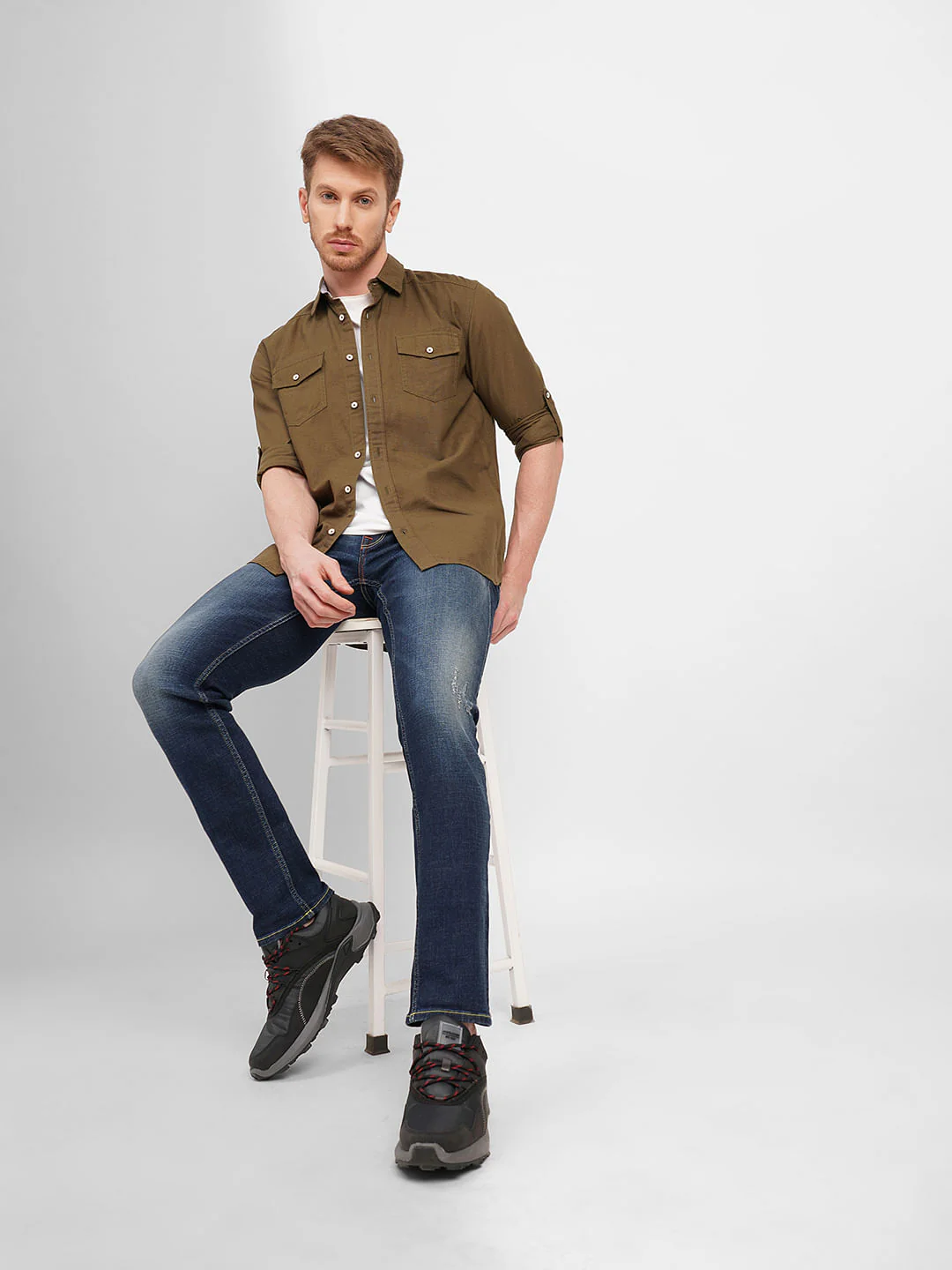 Dark Blue Low Rise Ben Skinny Jeans