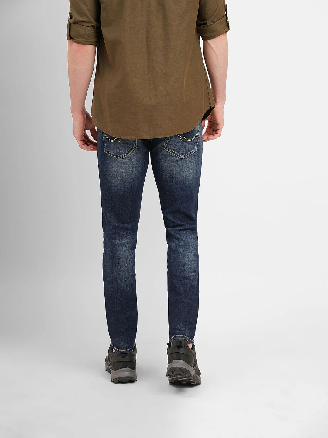 Dark Blue Low Rise Ben Skinny Jeans - Image 4