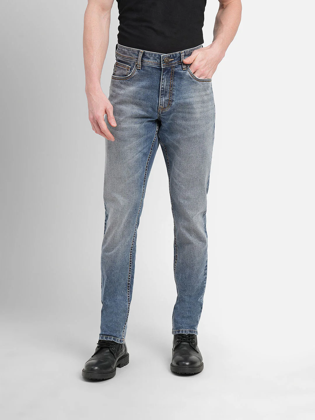 Blue Low Rise Glenn Slim Fit Jeans - Image 2
