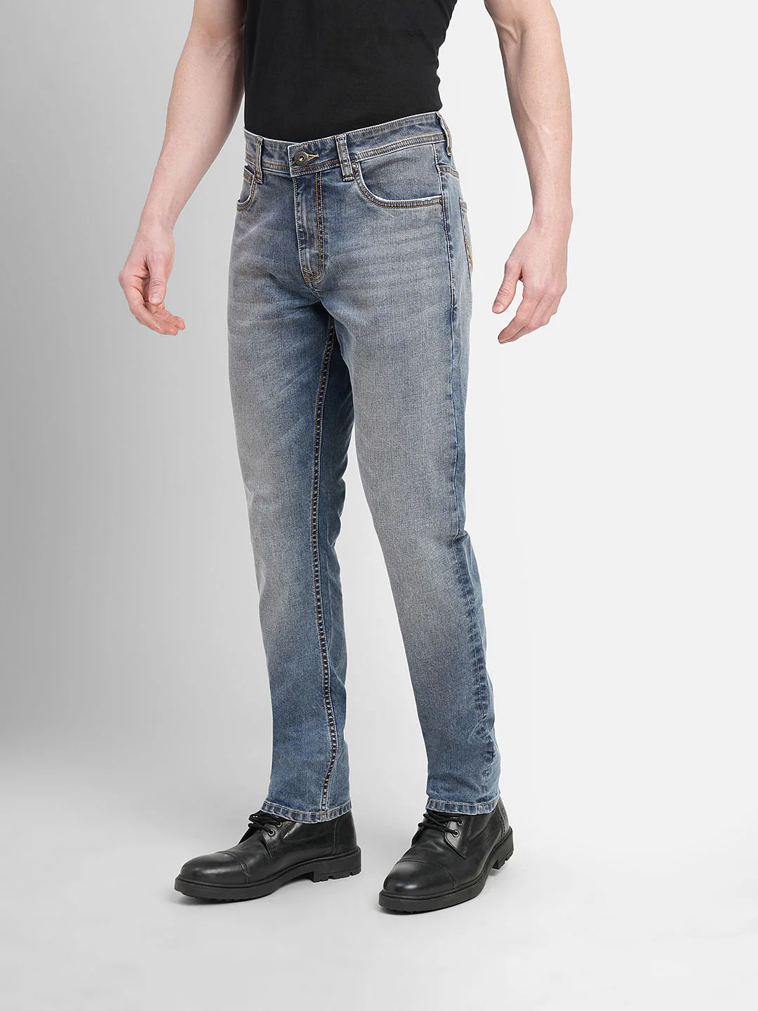 Blue Low Rise Glenn Slim Fit Jeans - Image 3