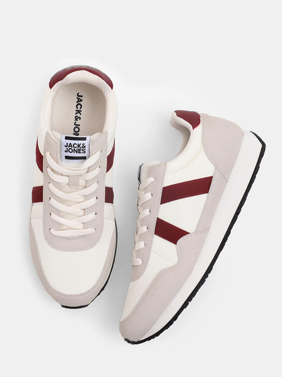 White Colourblocked Sneakers - Image 2