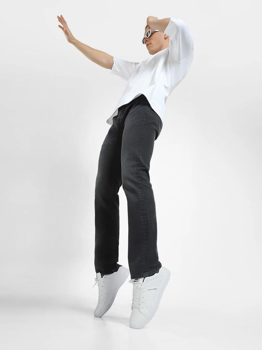 White PU Skater Sneakers
