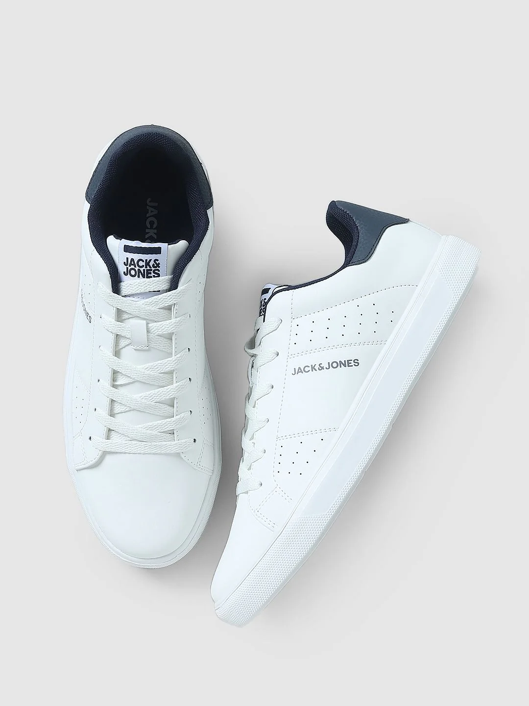 White PU Skater Sneakers - Image 2