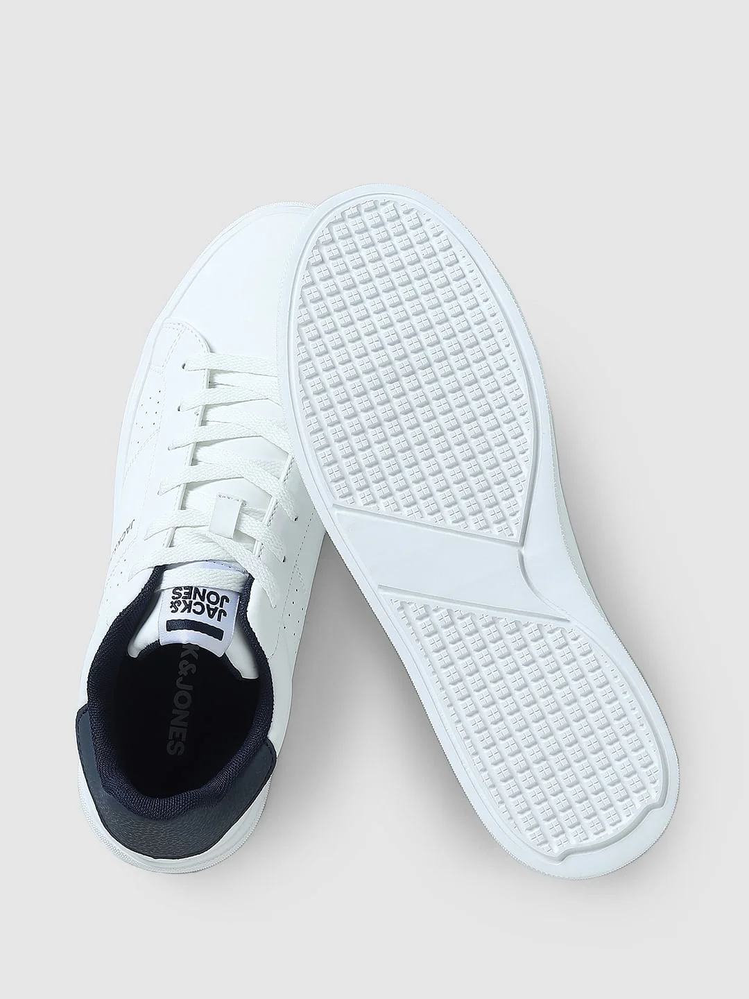 White PU Skater Sneakers - Image 6