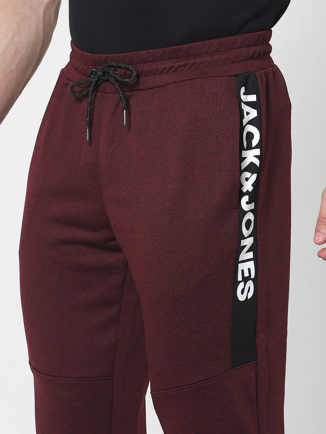 Maroon Mid Rise Trackpants - Image 5