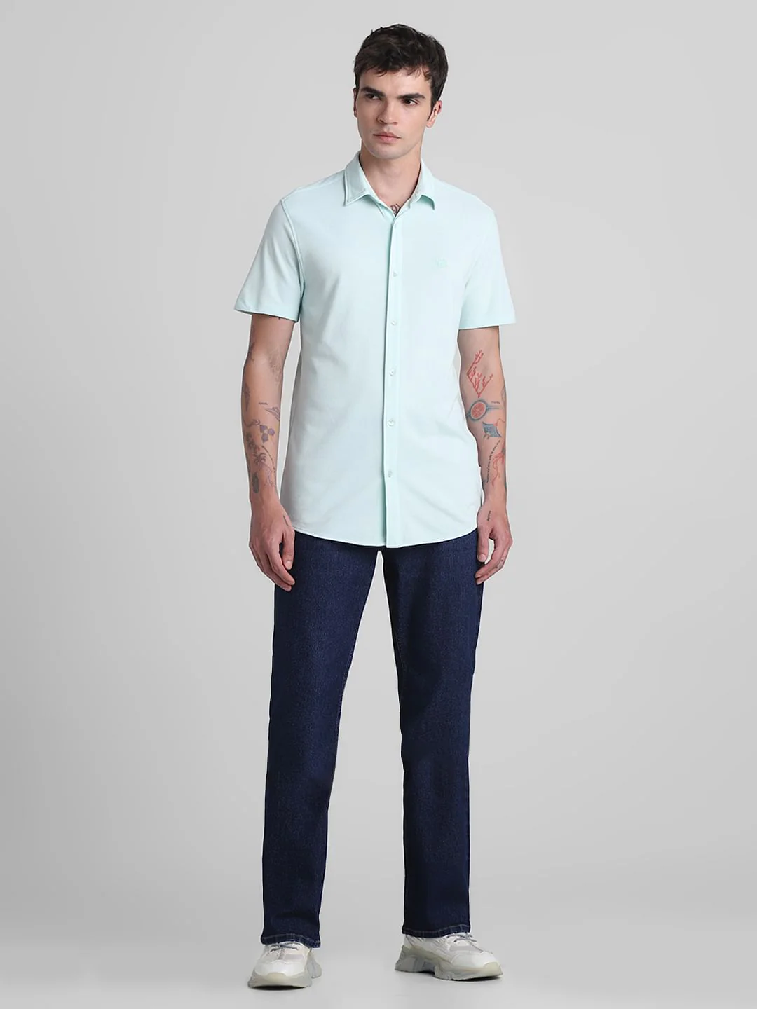 Green Knitted Short Sleeves Shirt - Image 6