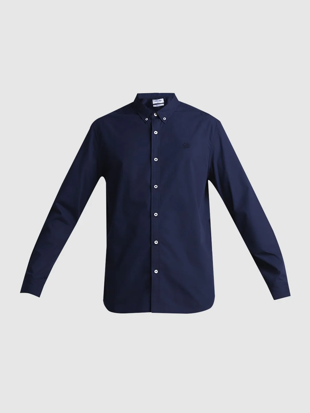 Dark Blue Cotton Full Sleeves Shirt - Image 7