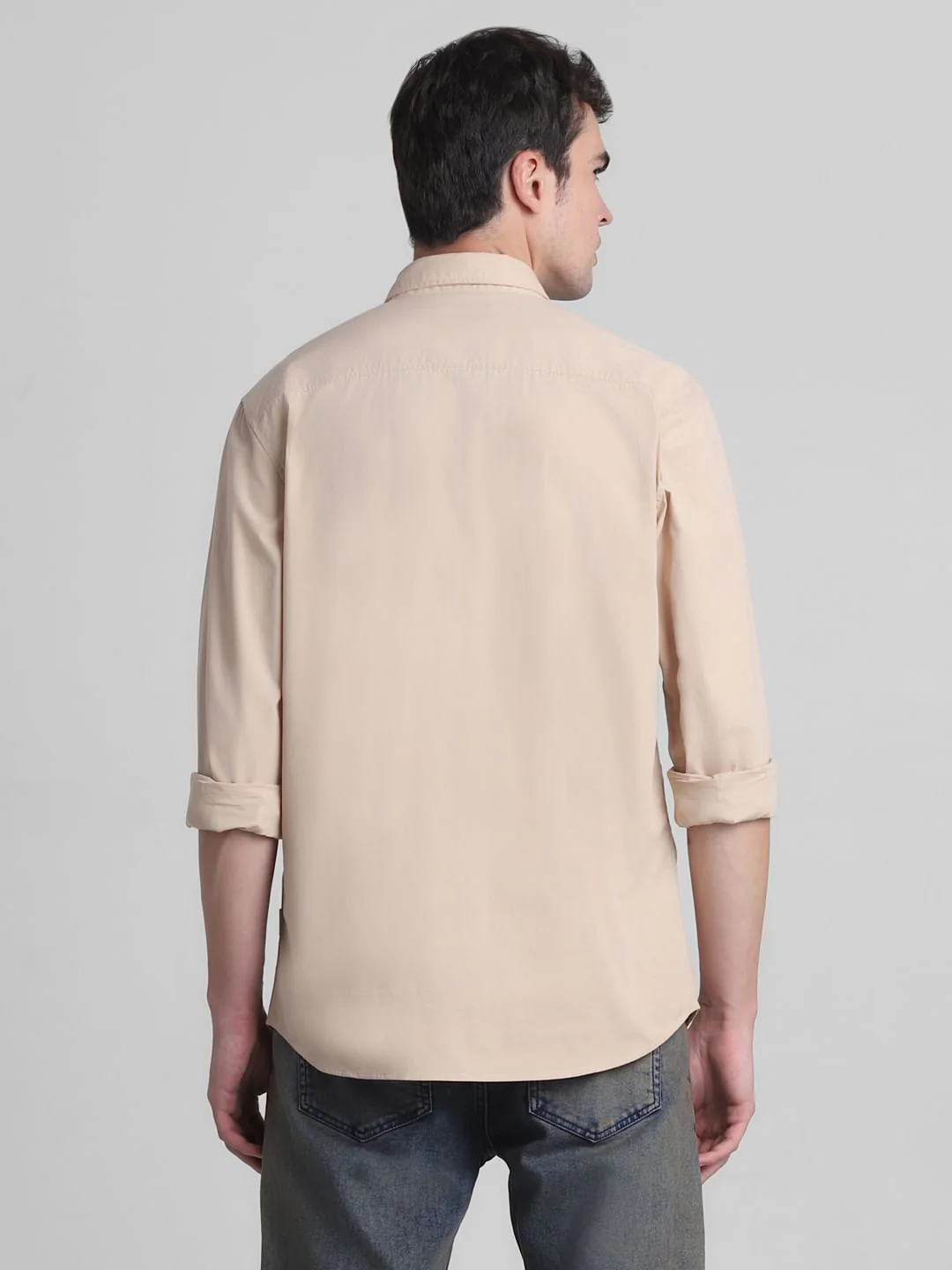 Brown Cotton Full Sleeves Shirt - Image 4