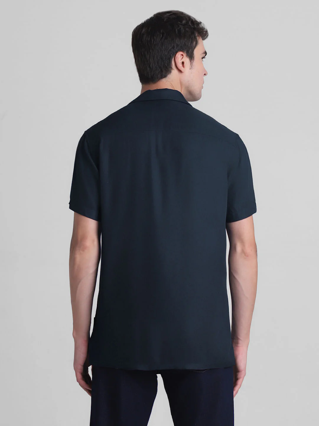 Dark Blue Short Sleeves Shirt - Image 4
