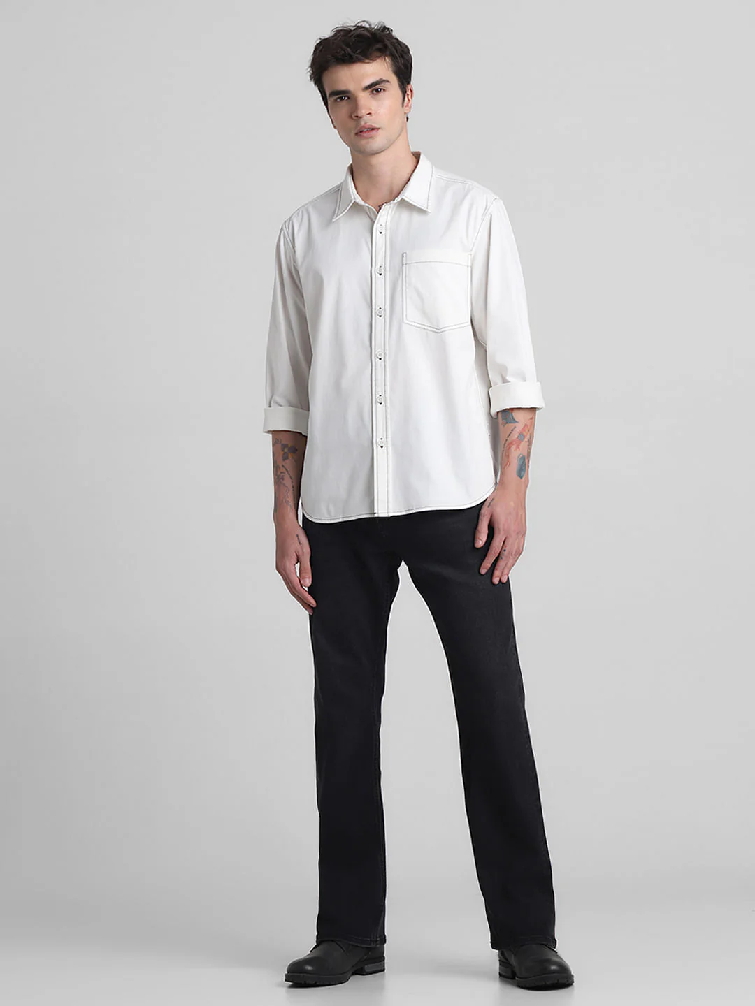 Off-White Oversized Full Sleeves Shirt - Image 6