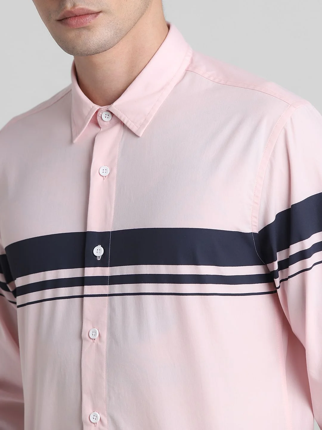 Pink Printed Full Sleeves Shirt - Image 5