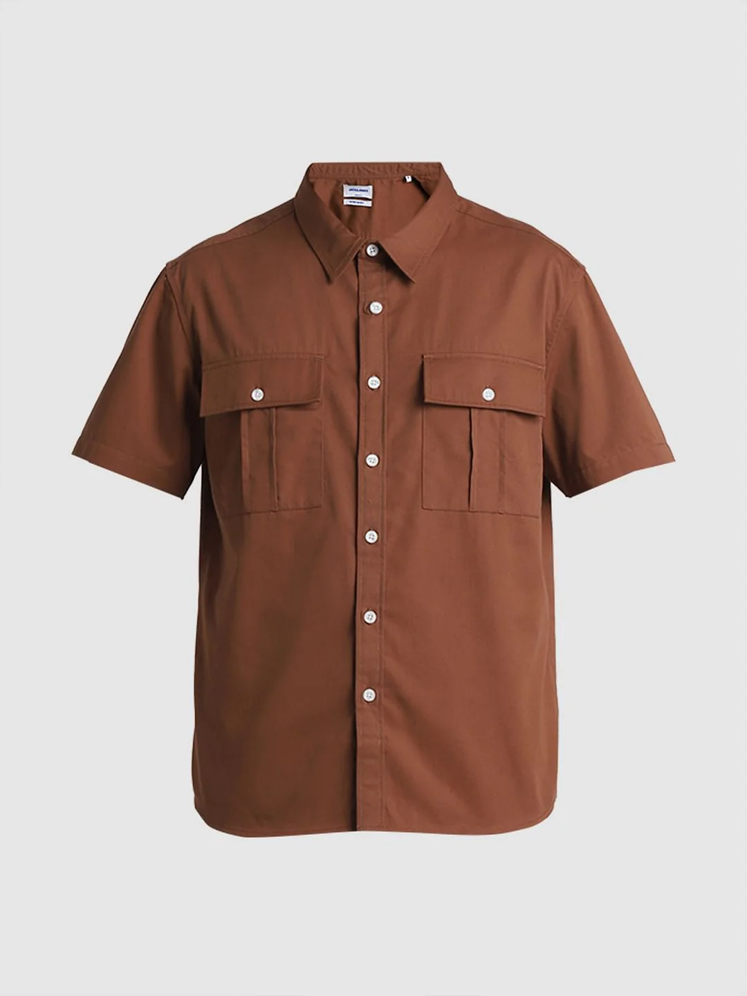 Brown Oversized Short Sleeves Shirt - Image 7