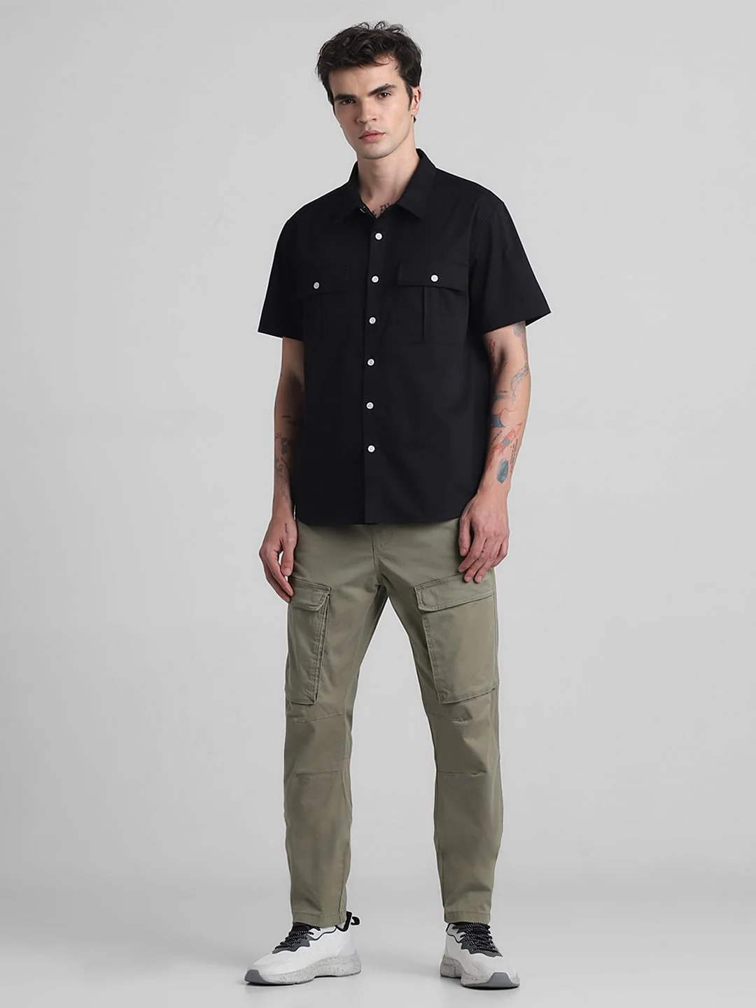 Black Oversized Short Sleeves Shirt - Image 6