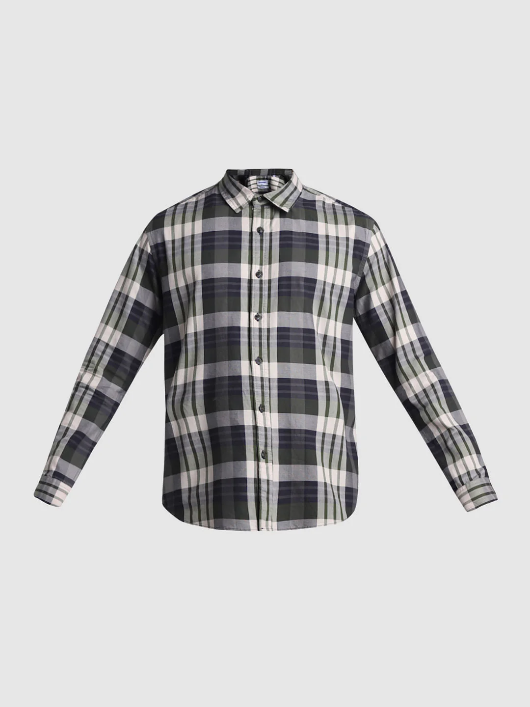 Green Check Full Sleeves Shirt - Image 7