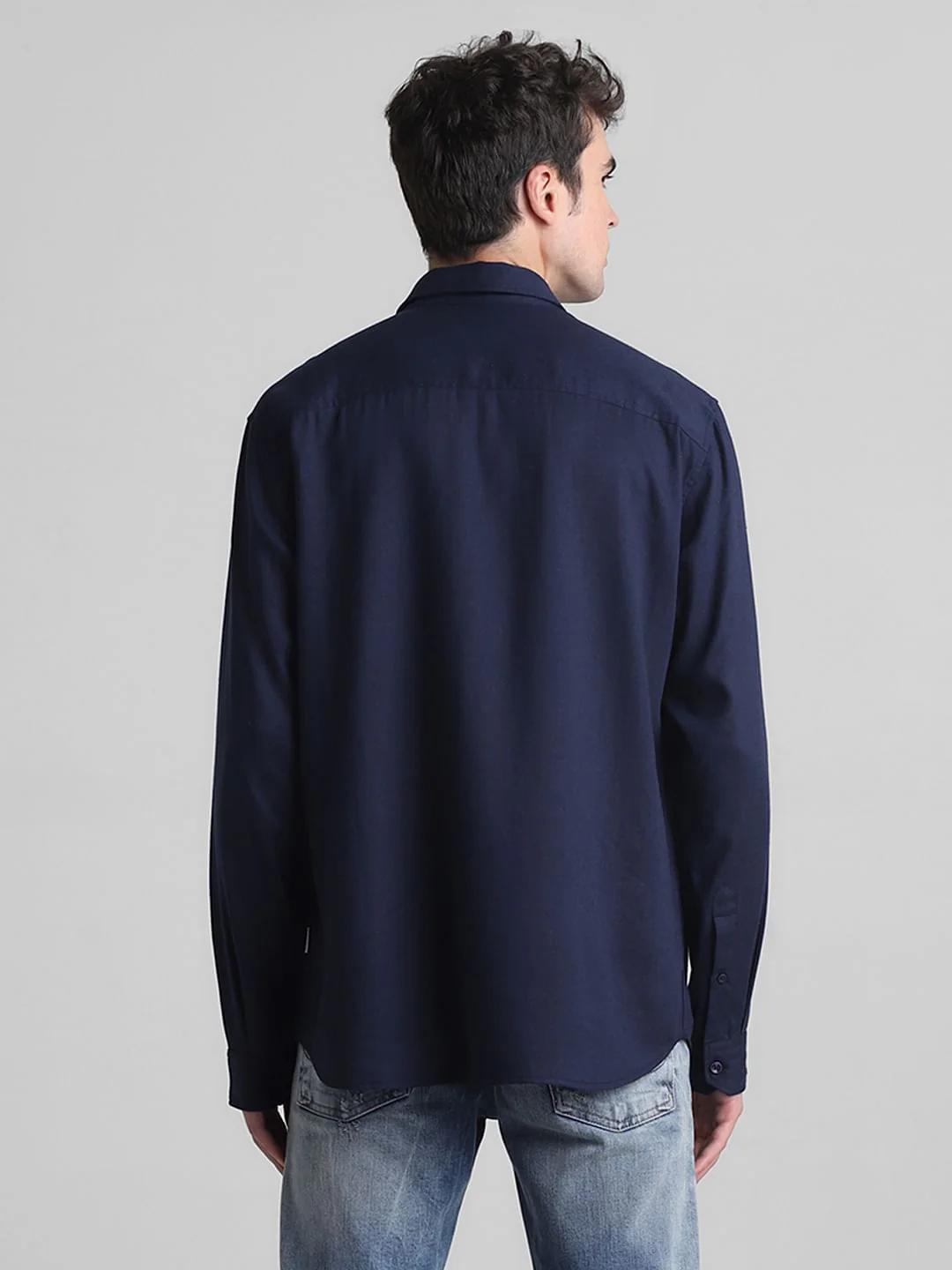 Dark Blue Full Sleeves Shirt - Image 4