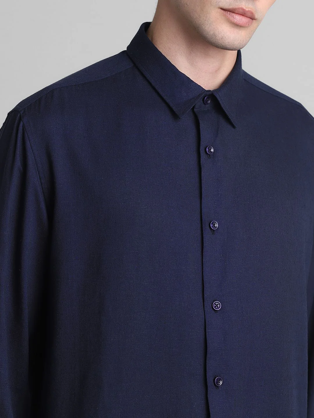Dark Blue Full Sleeves Shirt - Image 5