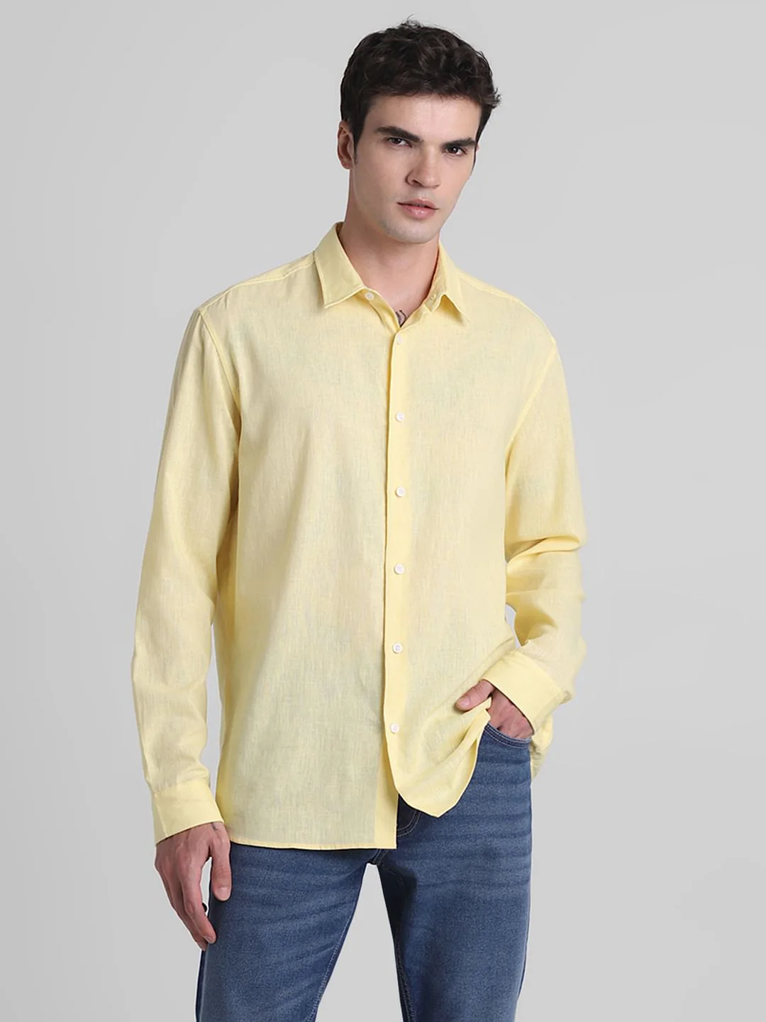 Yellow Full Sleeves Shirt - Image 2