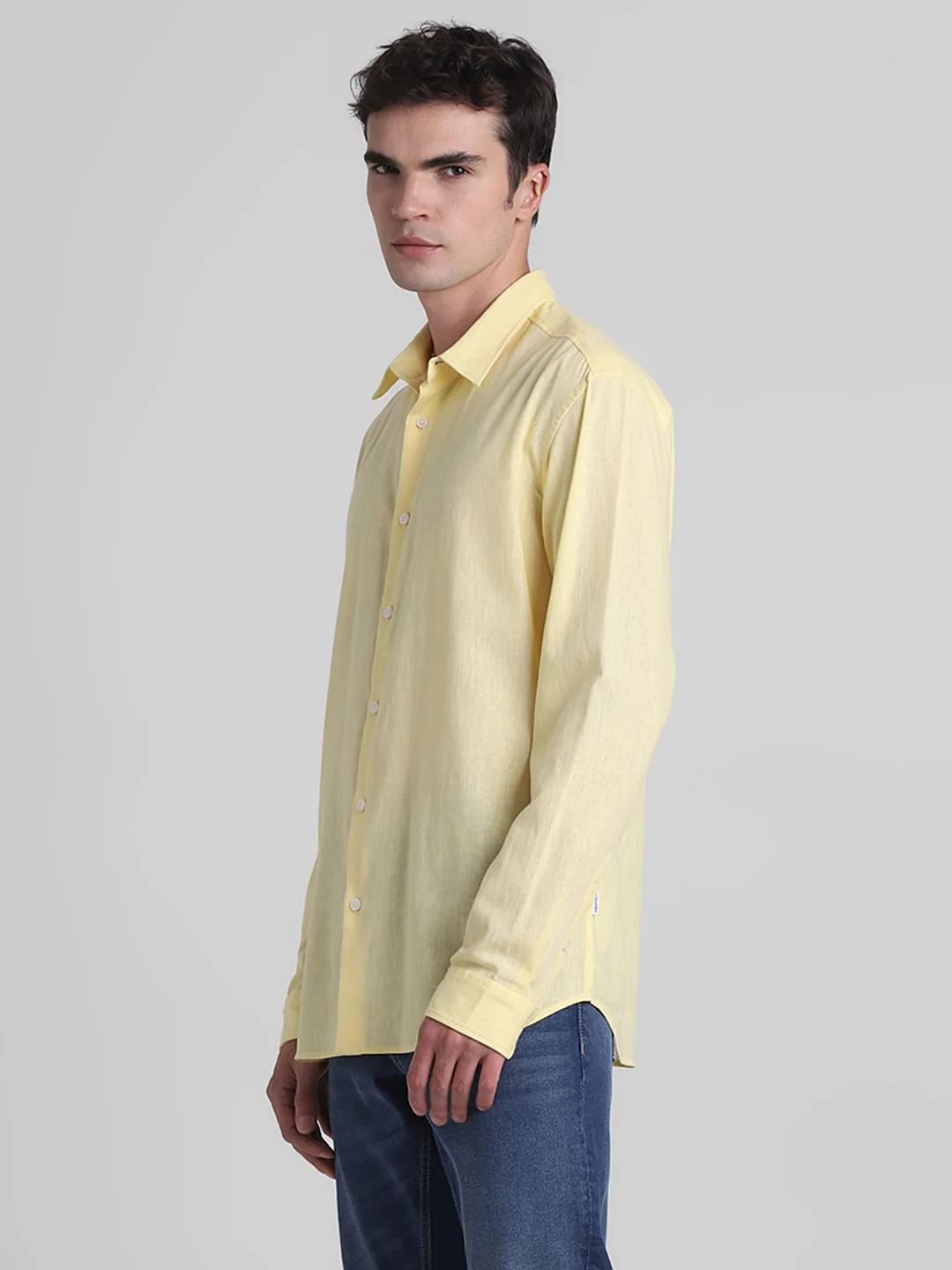 Yellow Full Sleeves Shirt - Image 3