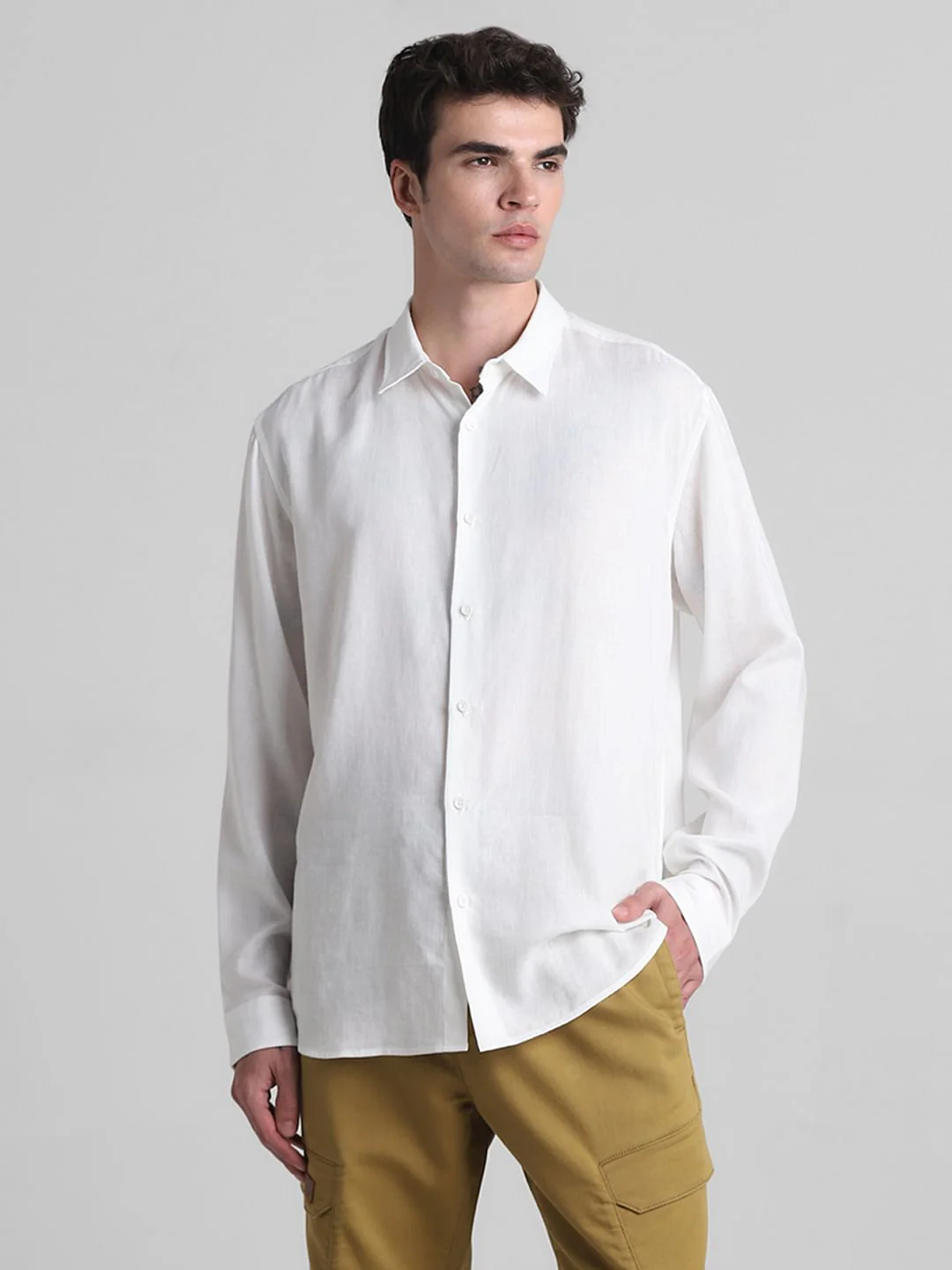 White Full Sleeves Shirt - Image 2