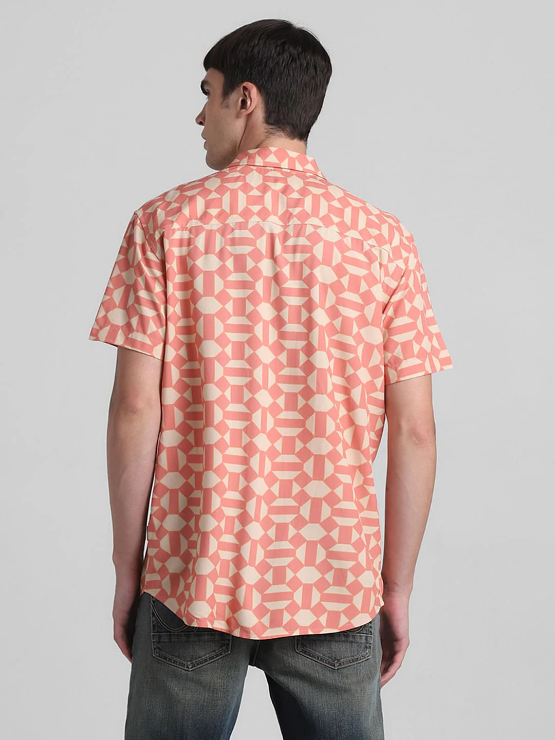 Coral printed Short Sleeves Shirt - Image 4