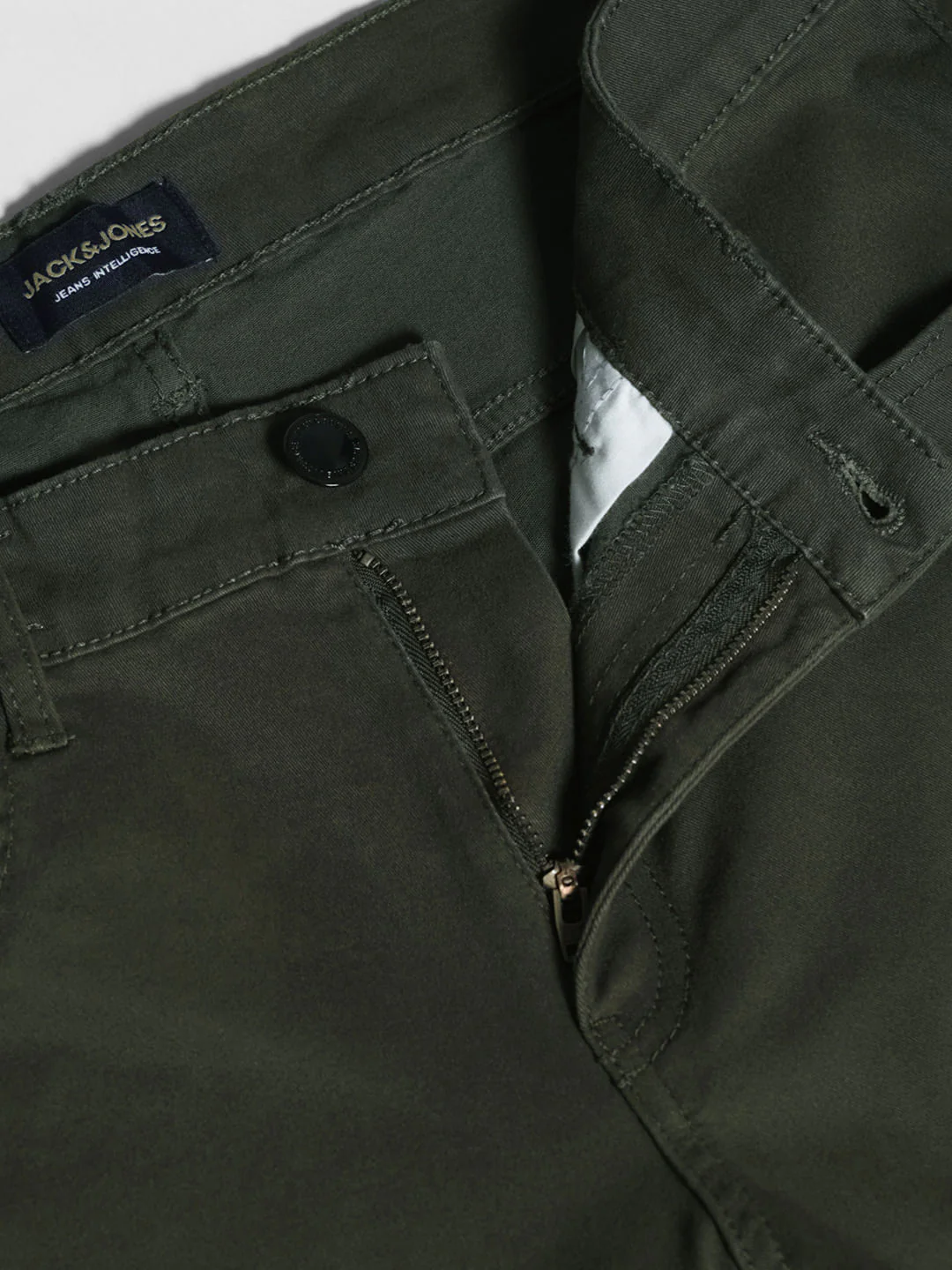 Green Mid Rise Slim Fit Pants - Image 5