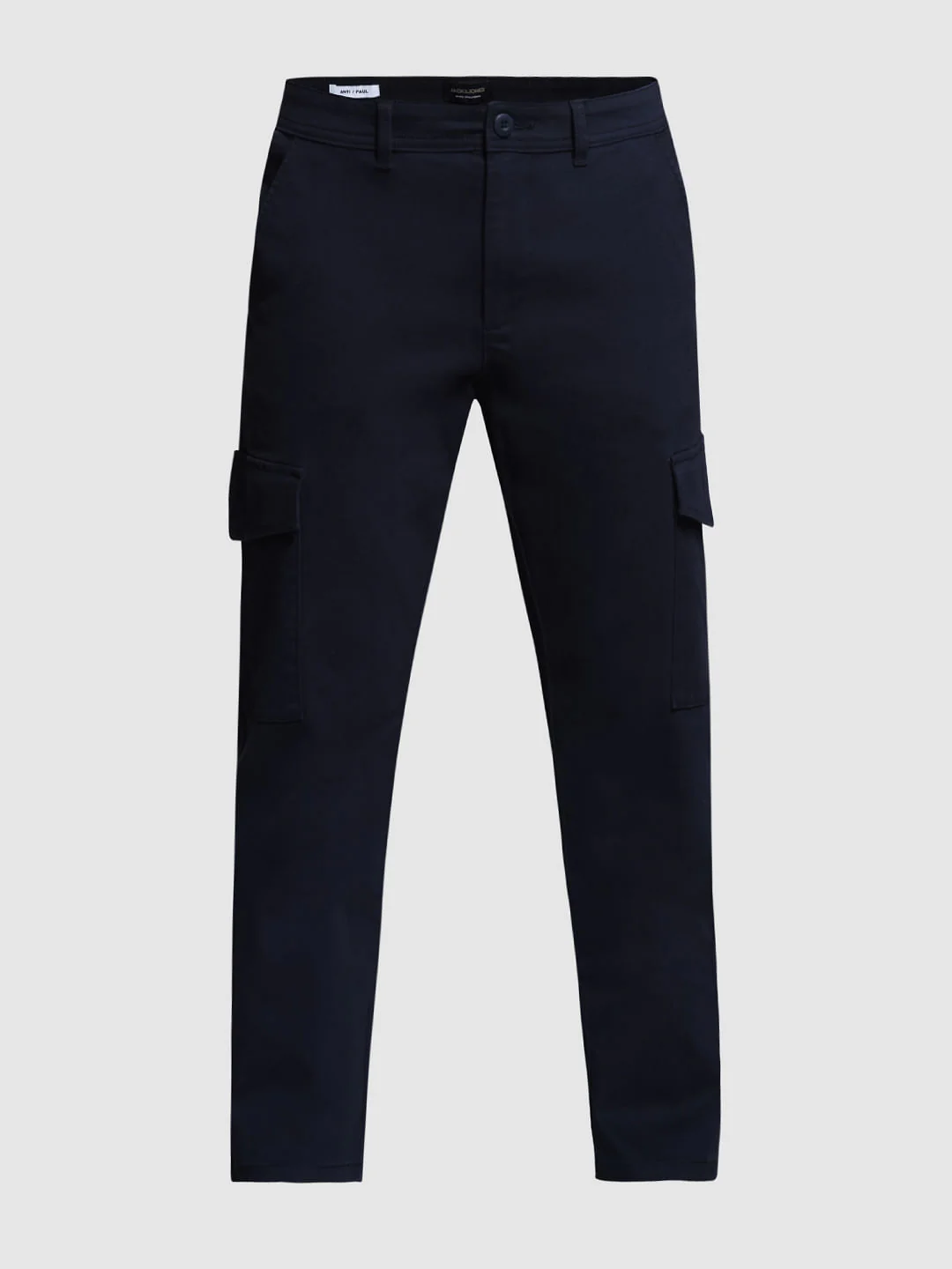 Navy Blue Mid Rise Cargo Trousers - Image 7