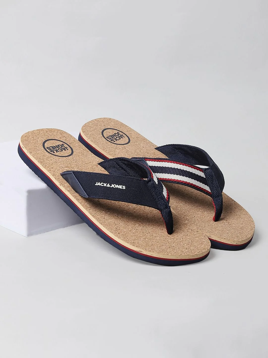 Beige and Blue Flip Flops - Image 13