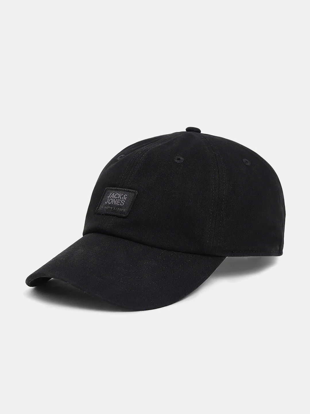 Black Logo Print Baseball Cap - Image 2