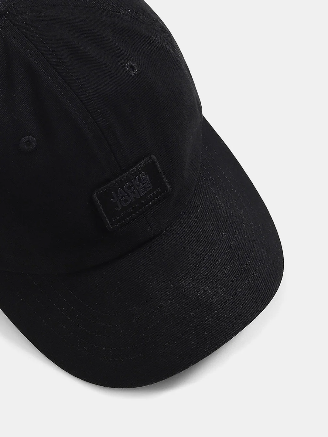 Black Logo Print Baseball Cap - Image 4