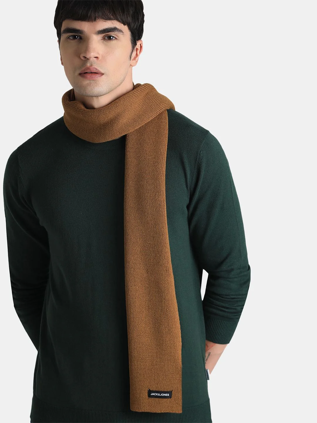 Brown Knitted Scarf - Image 4