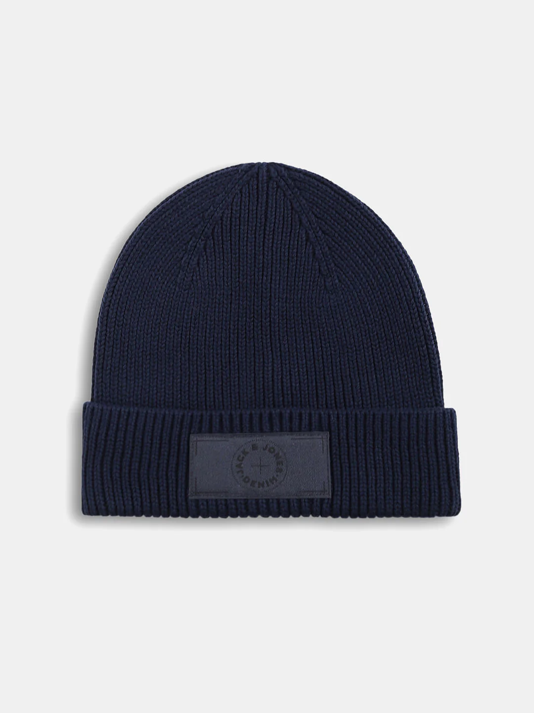Blue Cotton Logo Patch Beanie
