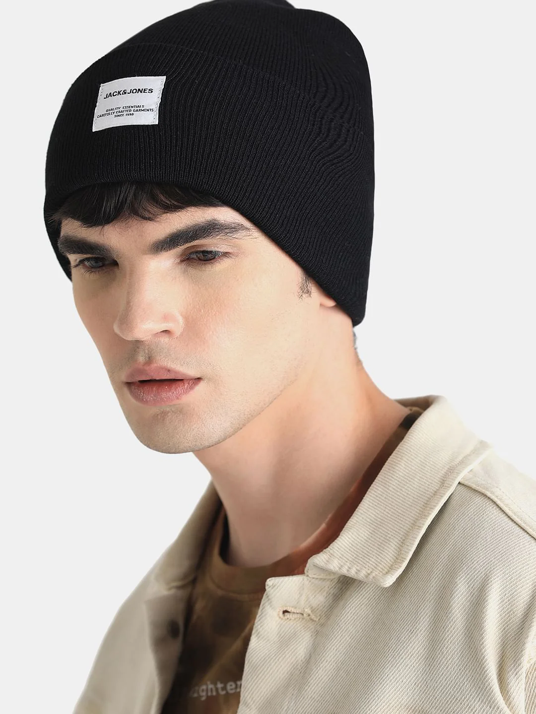 Black Knit Beanie - Image 4