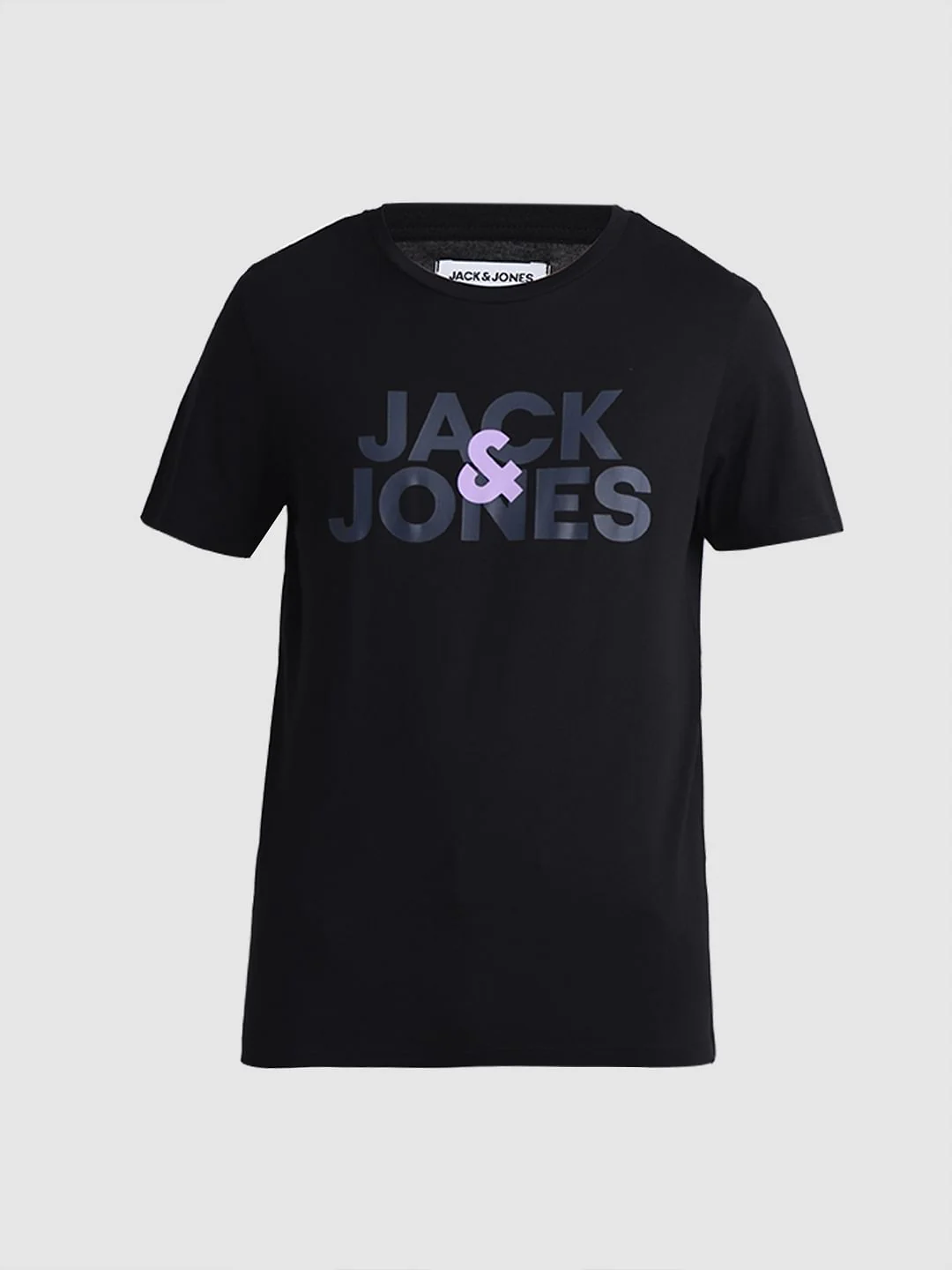 Black Logo Print Crew Neck T-shirt - Image 7