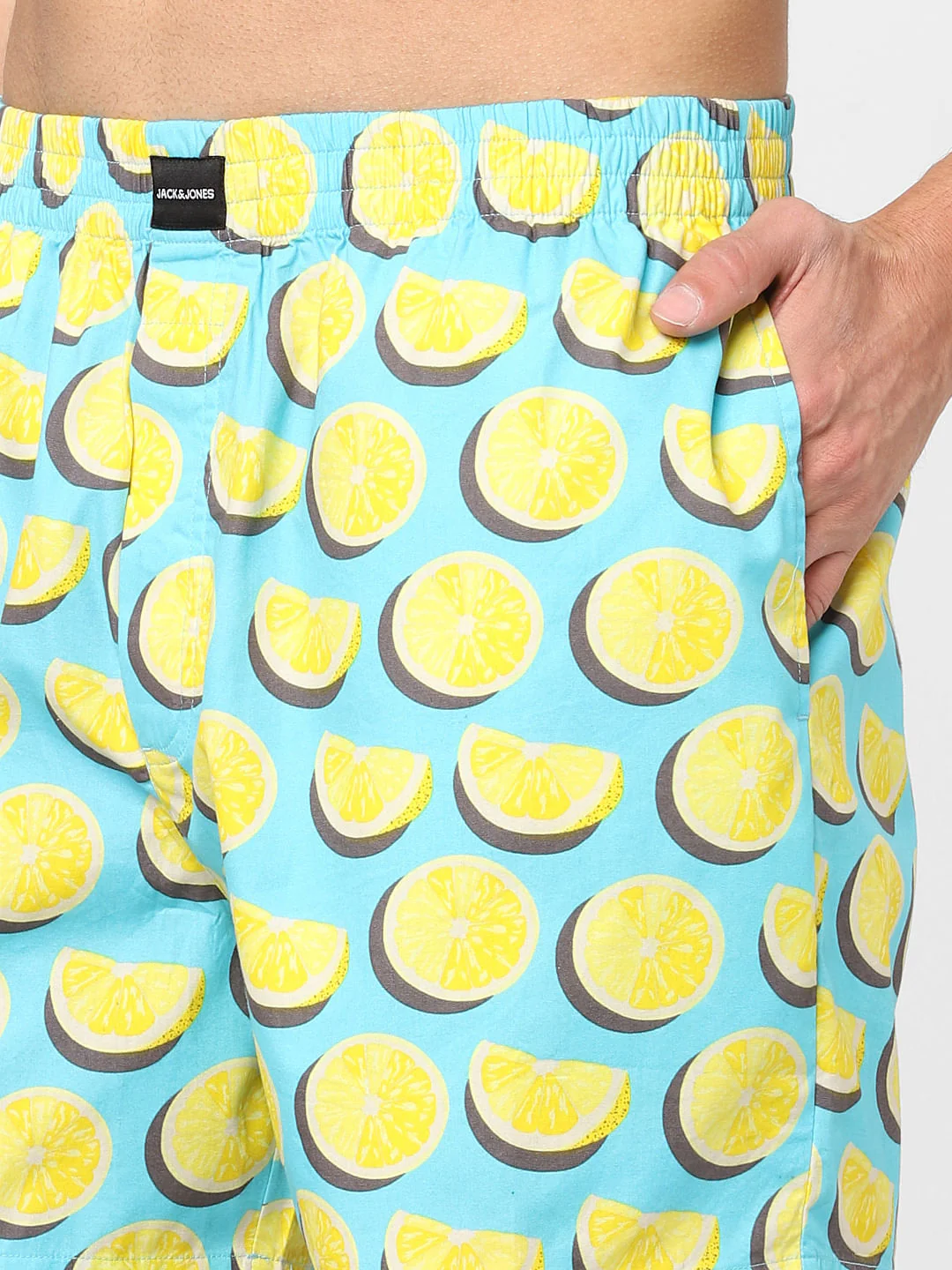 Blue Lemon Graphic Printed Boxers - Image 4
