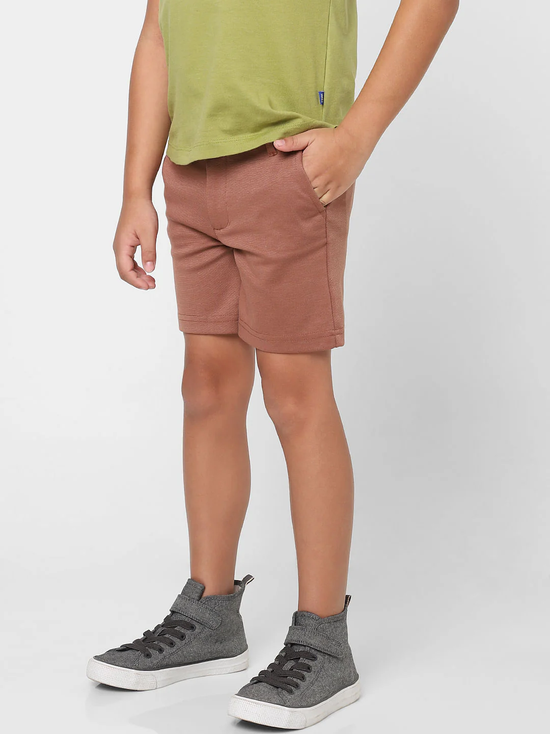 BOYS Brown Low Rise Shorts - Image 2