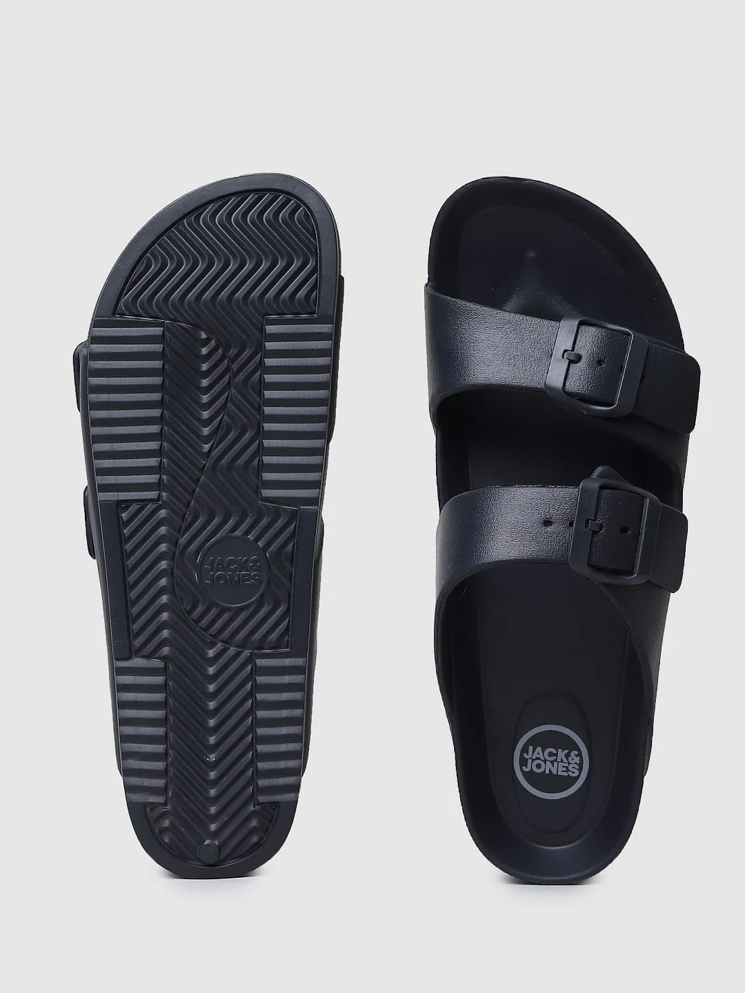 Black Moulded Sandals - Image 5