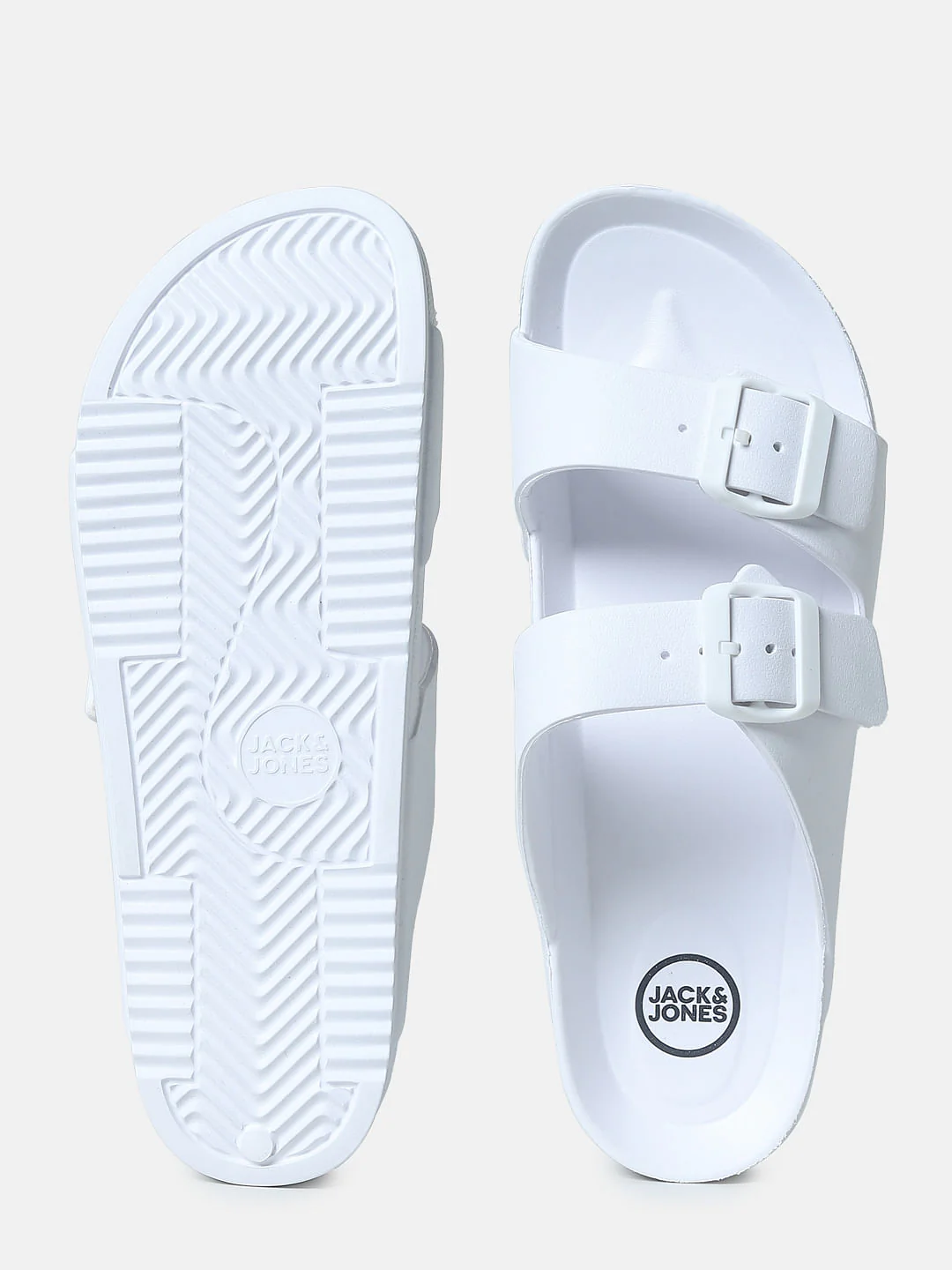 White Moulded Sandals - Image 5