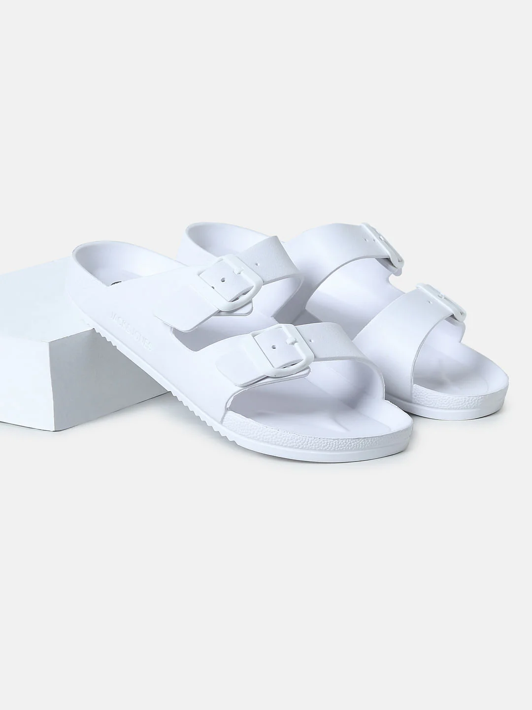 White Moulded Sandals - Image 6