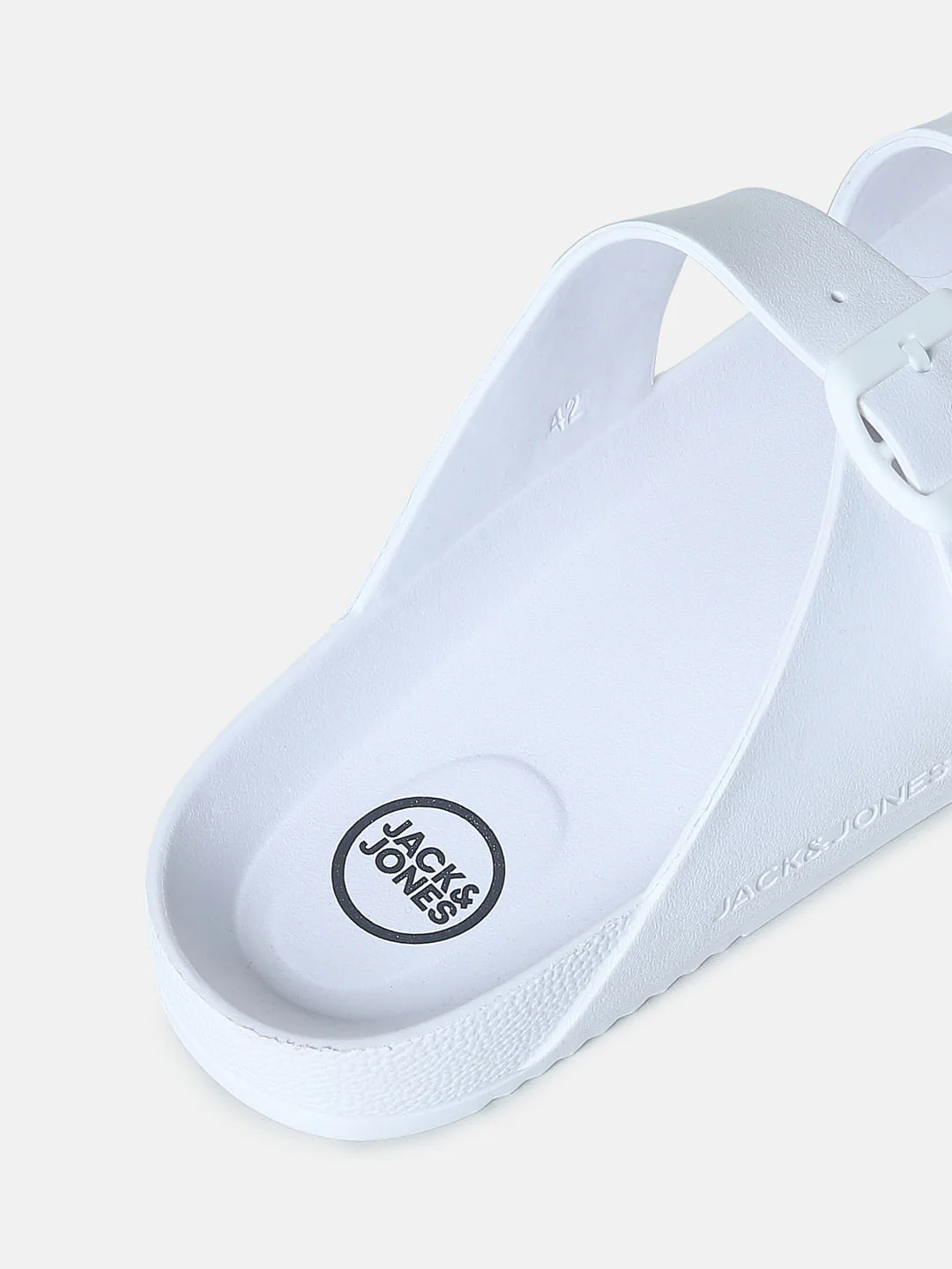 White Moulded Sandals - Image 7