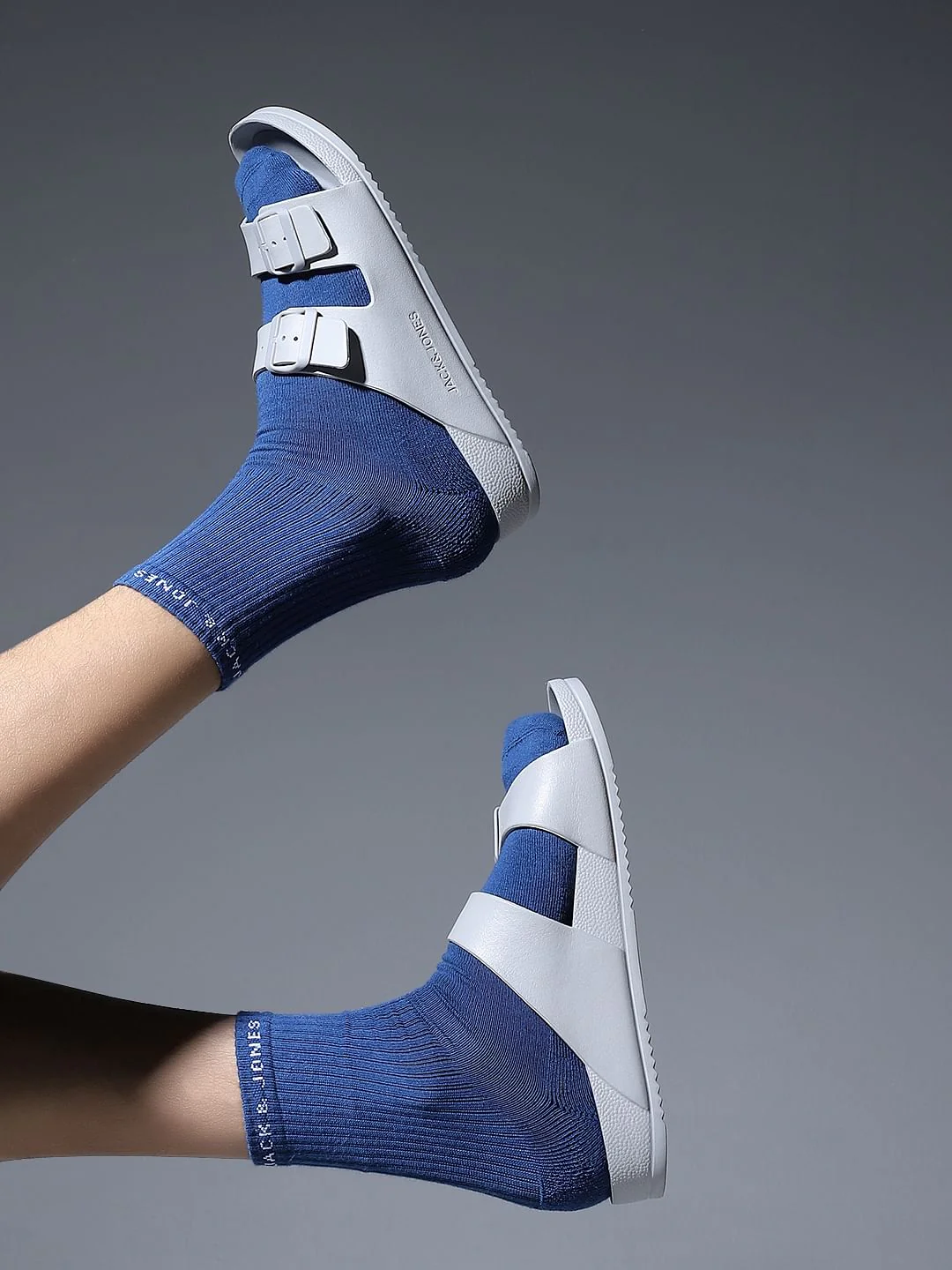 Grey Moulded Sandals