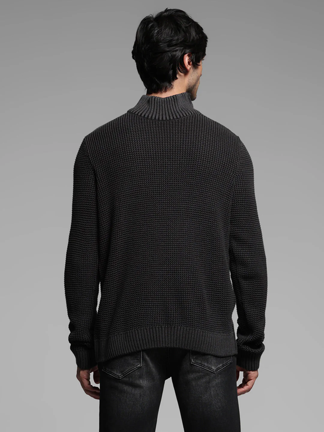 Black High Neck Sweater - Image 4