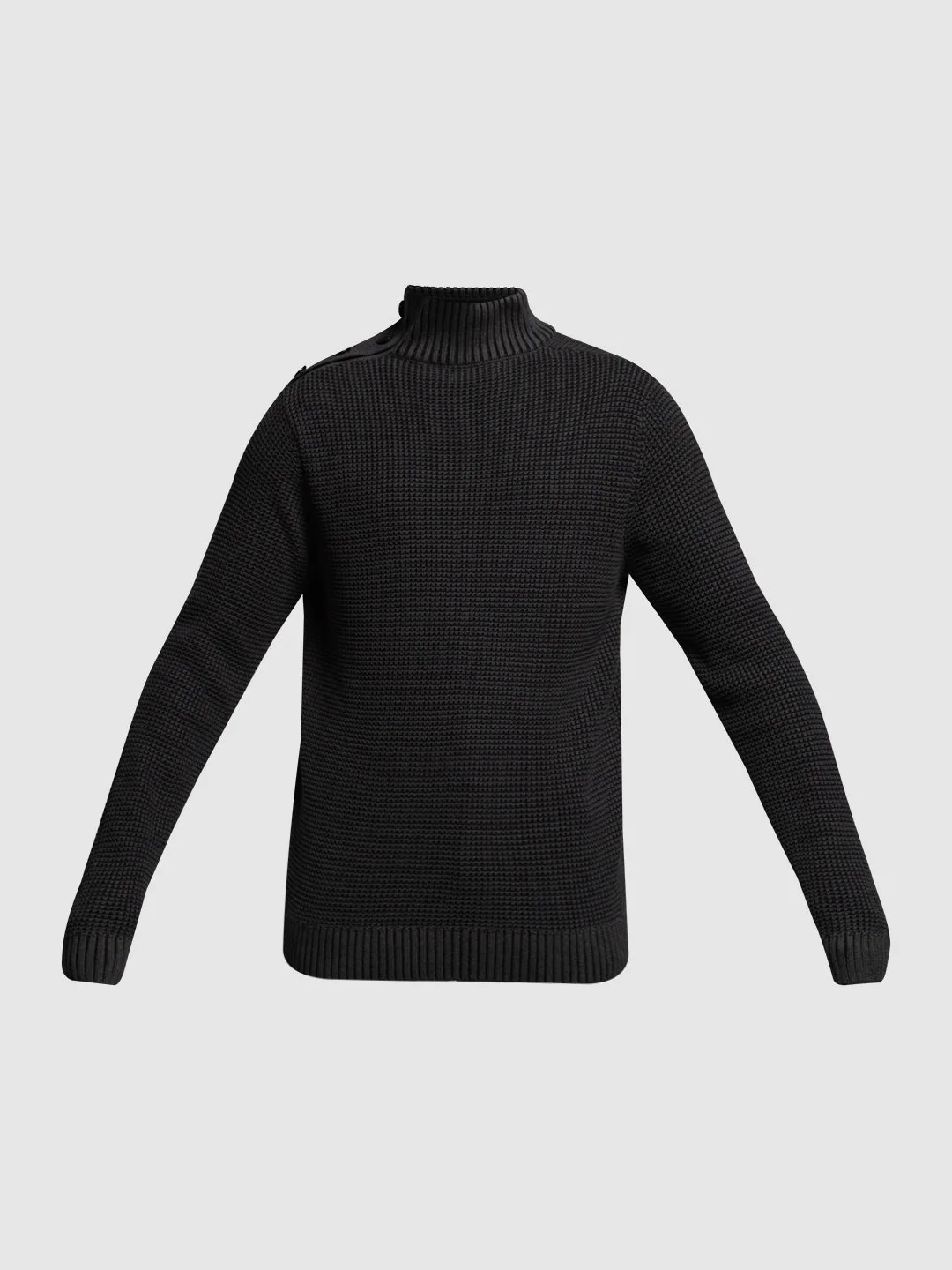 Black High Neck Sweater - Image 7