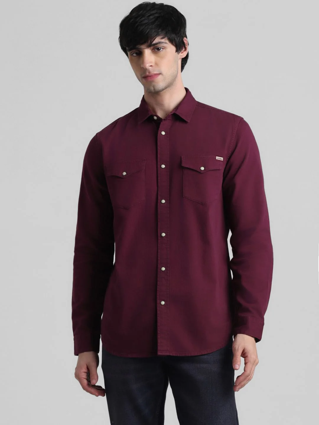 Maroon Full Sleeves Shirt - Image 2
