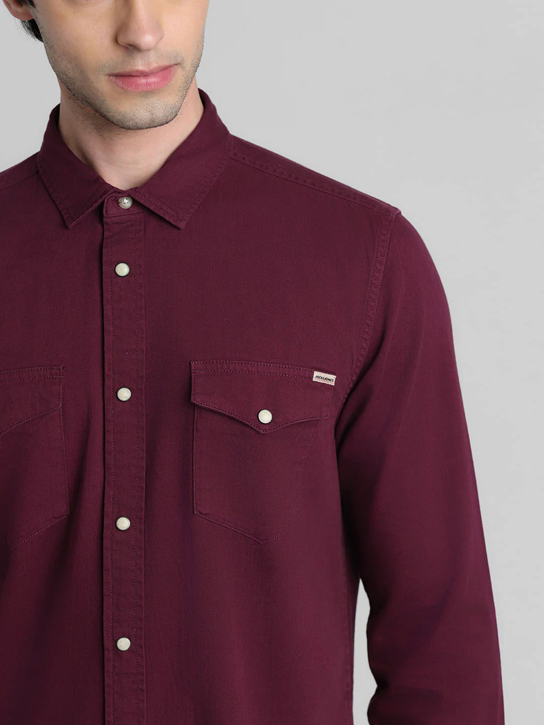 Maroon Full Sleeves Shirt - Image 5