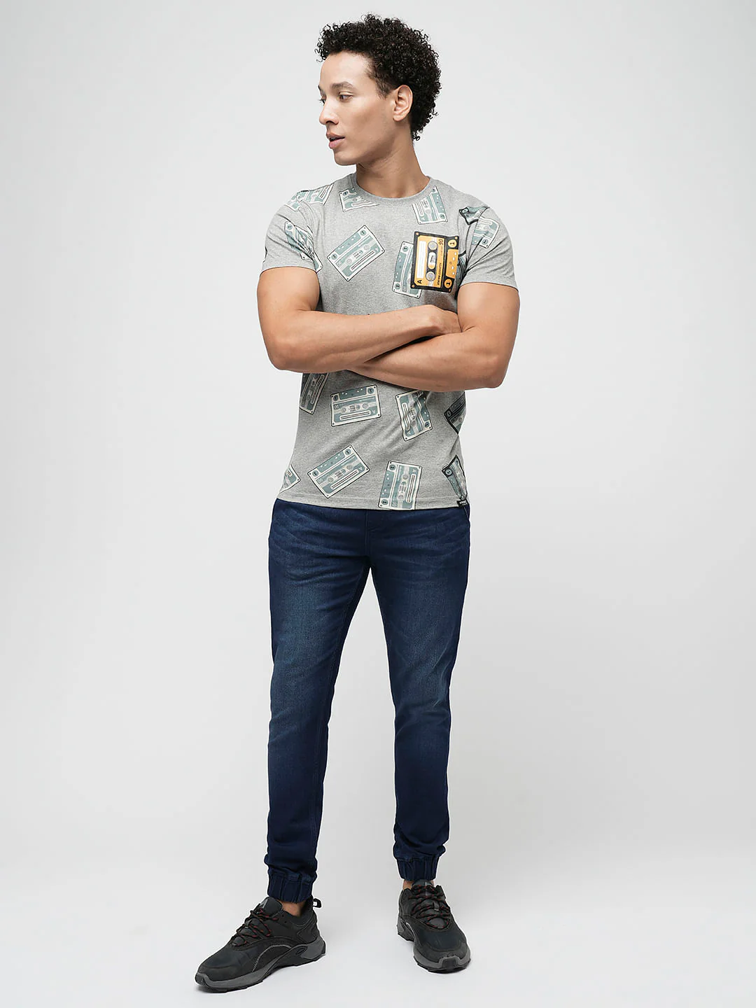 PRODUKT by JACK&JONES Dark Blue Drawstring Slim Jeans - Image 5