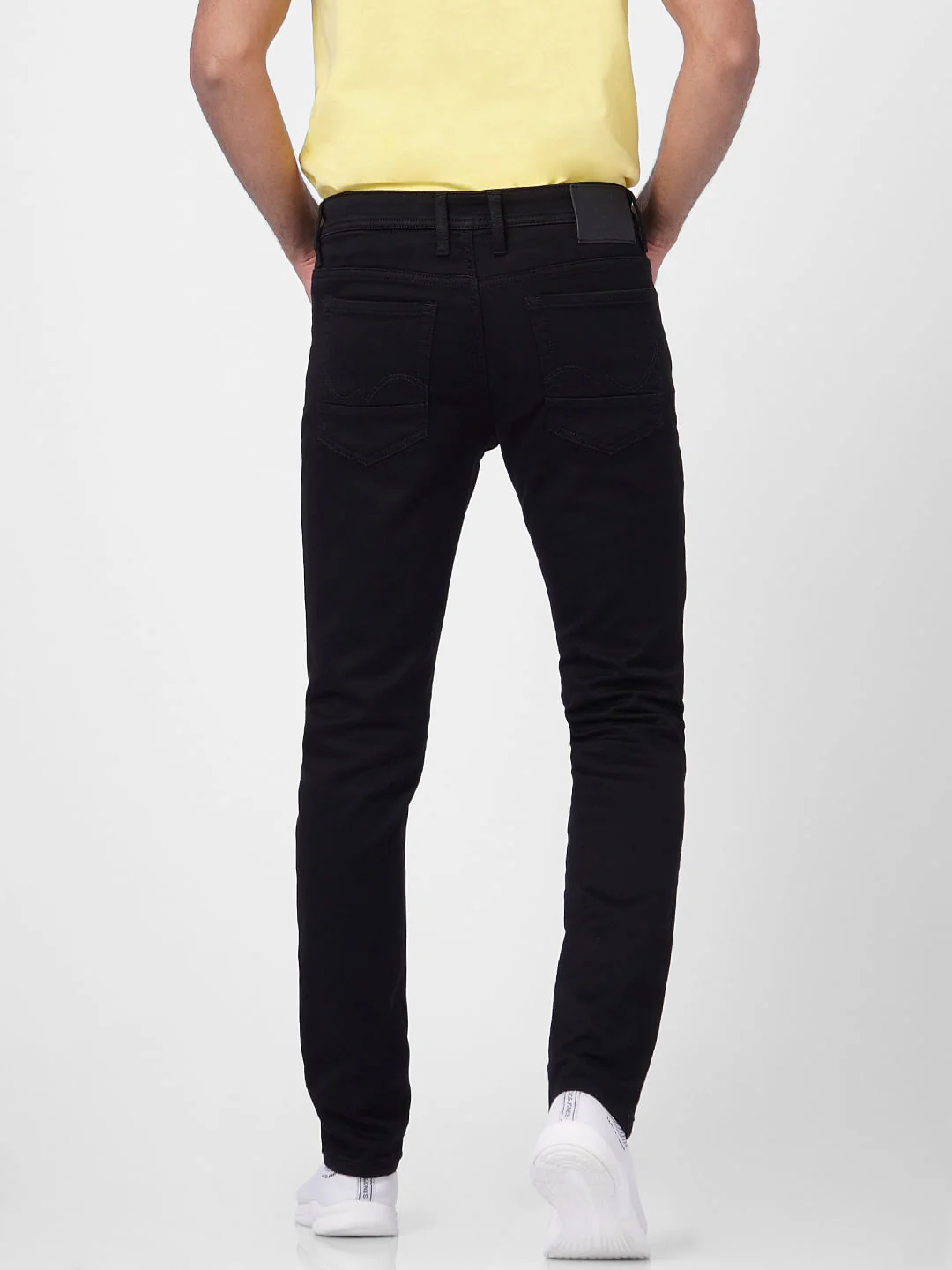 Black Low Rise Glenn Slim Jeans - Image 4