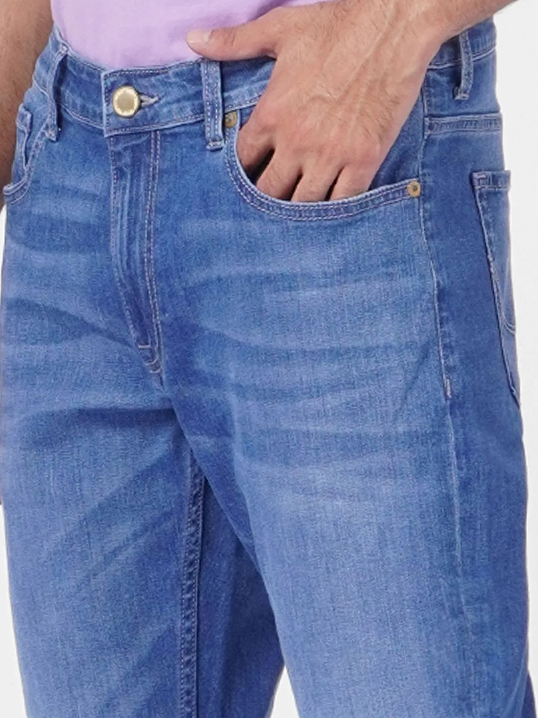 Blue Low Rise Glenn Slim Jeans - Image 5